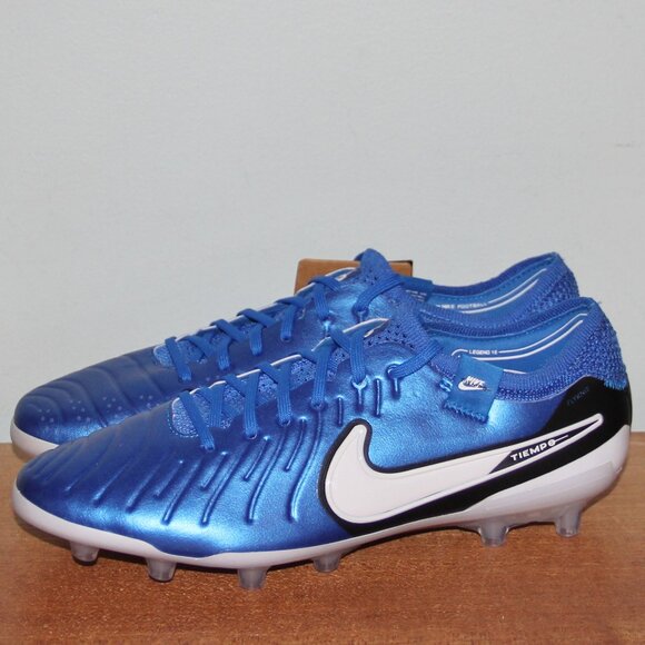 Nike Tiempo Legend 10 Elite AG Soccer Cleats Men 7.5 Women 9 Soar Blue - Picture 2 of 7